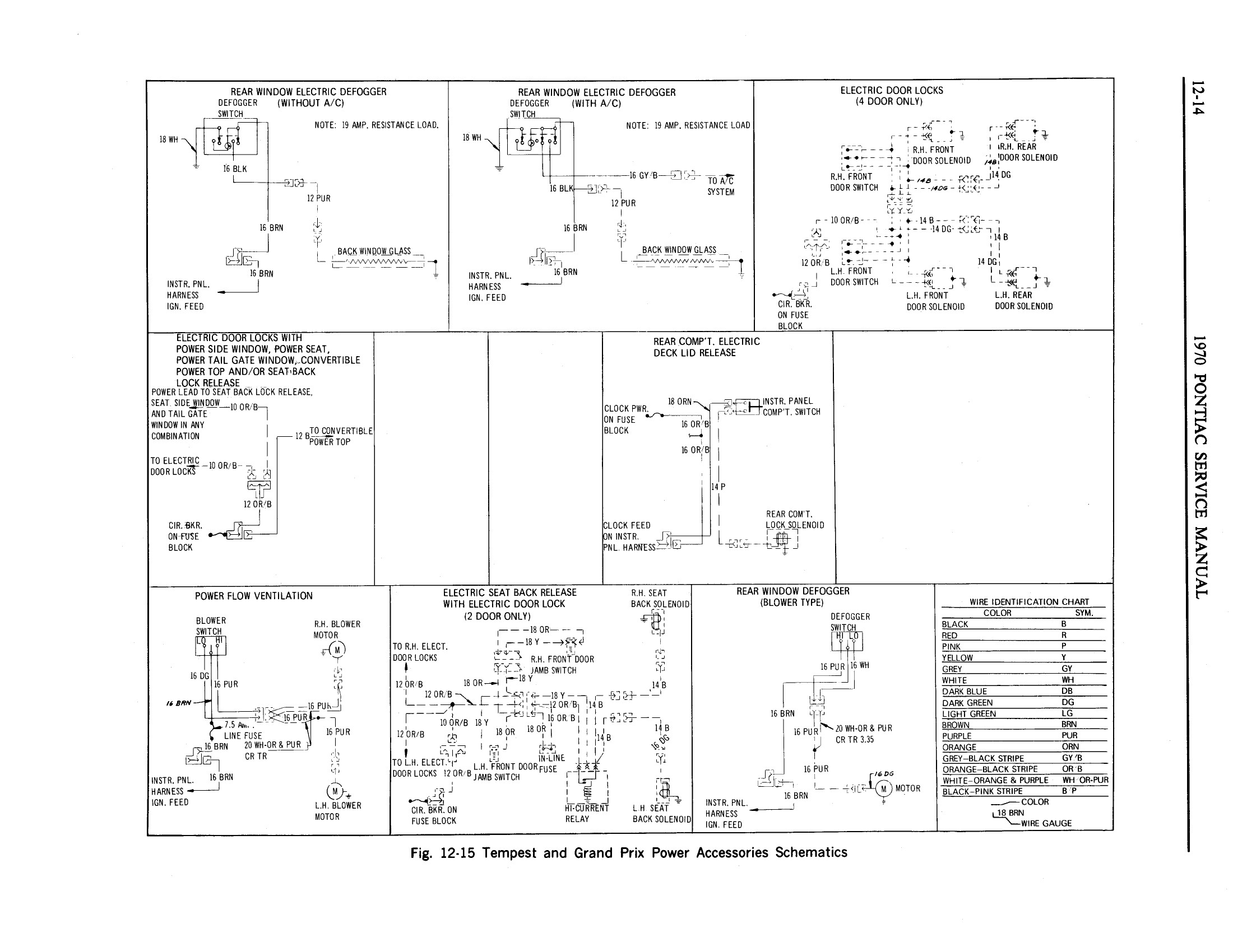 1970 Pontiac Chassis Service Manual - Chassis Electrical Page 14 of 67